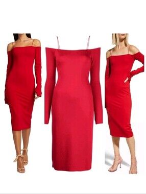 Alice + Olivia | Dresses | Alice Olivia Adley Drop Waist Midi Dress |  Poshmark